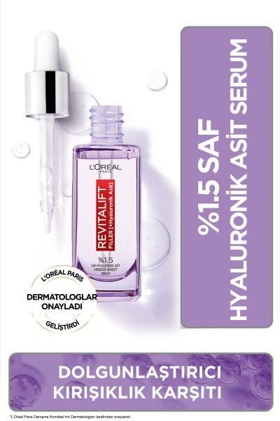 L'Oréal Paris Revitalift Filler %1.5 Saf Hyaluronik Asit Kırışıklık Karşıtı Serum- 30 ML