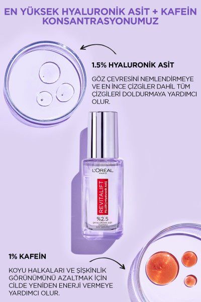 L'Oréal Paris Revitalift Filler Aydınlatıcı Göz Serumu 20ml
