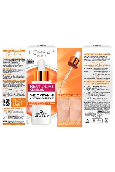Revitalift Clinical %12 Saf C Vitamini Aydınlatıcı, Ton Eşitleyici, Gözenek Karşıtı Serum 30 ml