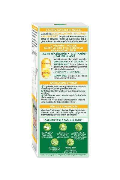 Garnier C Vitamini Parlak Süper Aydınlatıcı Serum 30ML