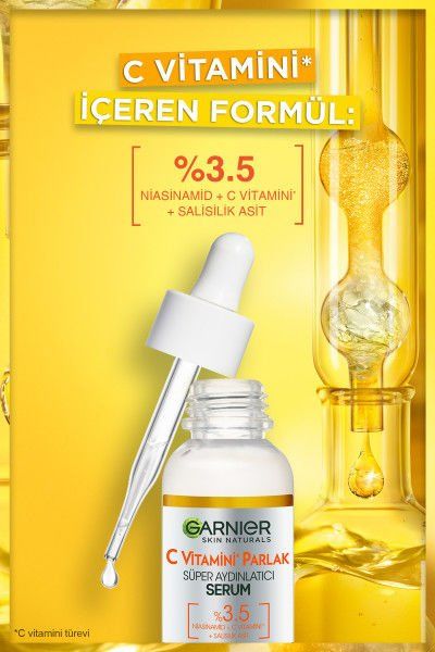 Garnier C Vitamini Parlak Süper Aydınlatıcı Serum 30ML