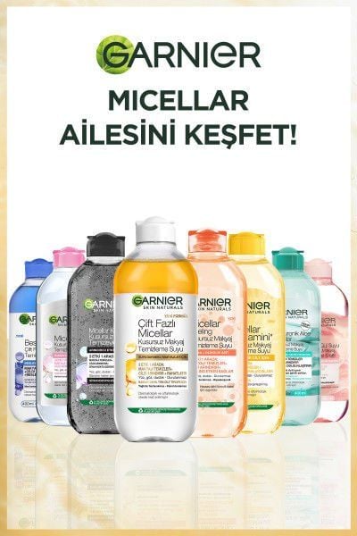 Garnier Çift Fazlı Micellar Kusursuz Makyaj Temizleme Suyu 400 ML
