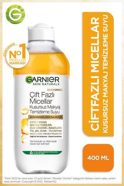 Garnier Çift Fazlı Micellar Kusursuz Makyaj Temizleme Suyu 400 ML