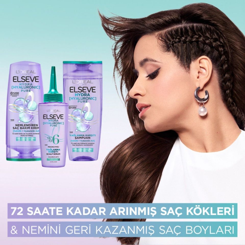 L'Oréal Paris Elseve Hydra Pure Yağlanma Karşıtı Arındırıcı Şampuan 300ml