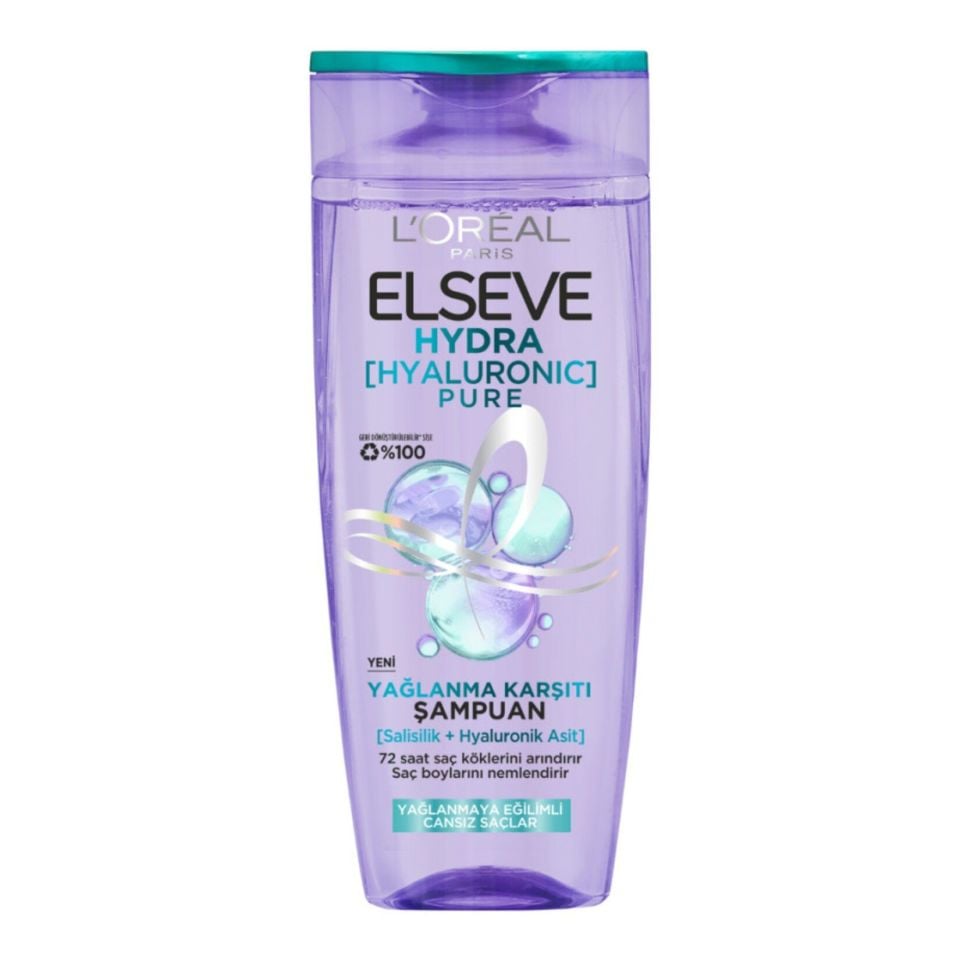 L'Oréal Paris Elseve Hydra Pure Yağlanma Karşıtı Arındırıcı Şampuan 300ml