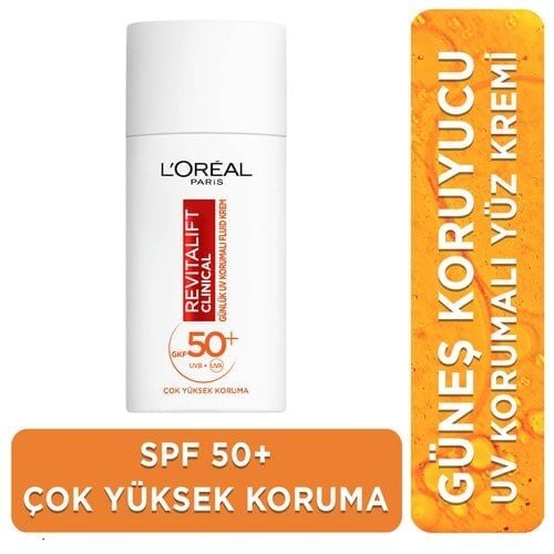 Revitalift Clinical SPF 50+ Günlük Yüksek UV Korumalı Yüz Güneş Kremi