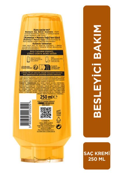 L'Oréal Paris Elseve Mucizevi Yağ Besleyici Bakım Kremi 250ml