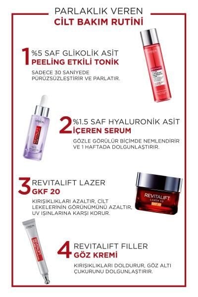 L'Oréal Paris Revitalift %5 Saf Glikolik Asit Peeling Etkili Tonik 180ml
