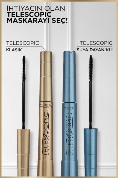 L'Oréal Paris Teleskopik Suya Dayanıklı Maskara - Siyah