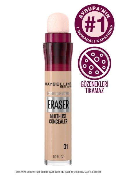 Maybelline New York Anında Yaşlanma Karşıtı Silgi Kapatıcı - 01 Light