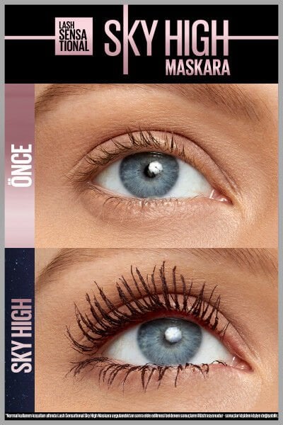 Maybelline New York Kirpik Sansasyonel Gökyüzü Yüksek Bordo Puslu Maskara