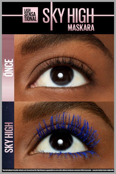 Maybelline New York Kirpik Sansasyonel Gökyüzü Yüksek Mavi Sis Maskara