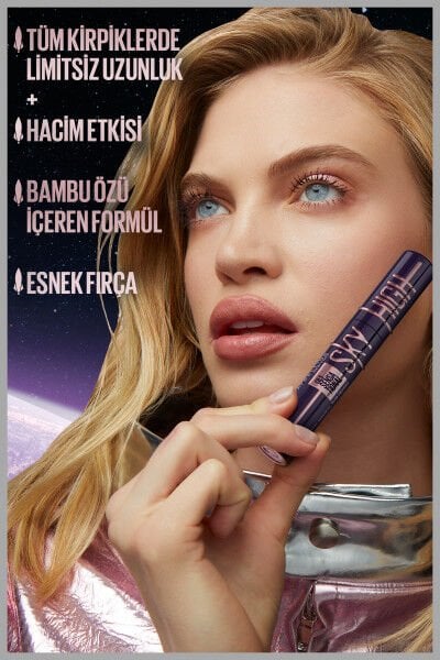 Maybelline New York Kirpik Sansasyonel Gökyüzü Yüksek Mavi Sis Maskara