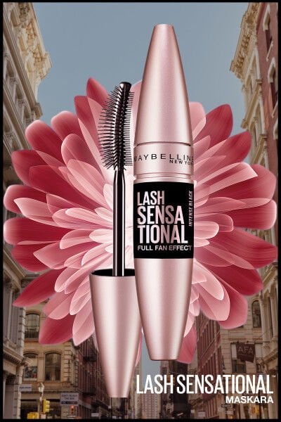 Maybelline New York Kirpik Sansasyonel Yelpaze Etkili Yoğun Siyah Maskara - Ekstra Siyah